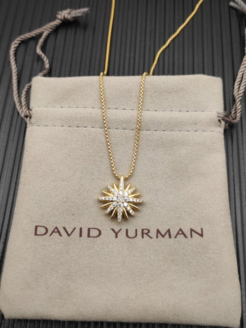 David Yurman Gold Sunflower Necklace